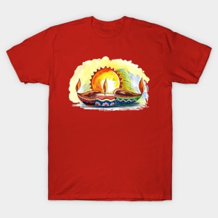 Diwali Concept Watercolor T-Shirt